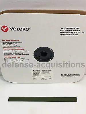 1 INCH VELCRO® Brand HOOK Fastener- Sew On Mil-Spec Military Tape CAMO GREEN • $1.29