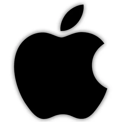 Apple Logo Cut To Shape Vinyl Decal Sticker • $9.99