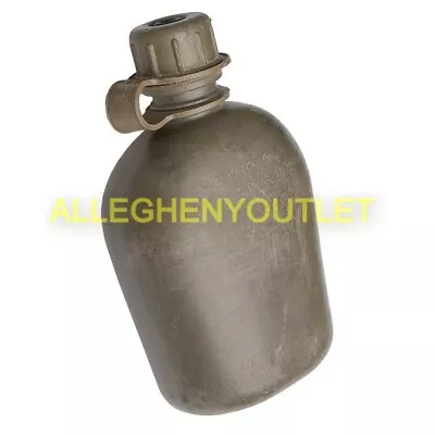  US Military 1 Quart 1QT Hard Plastic Canteen OD Green Rigid USGI GC • $6.95