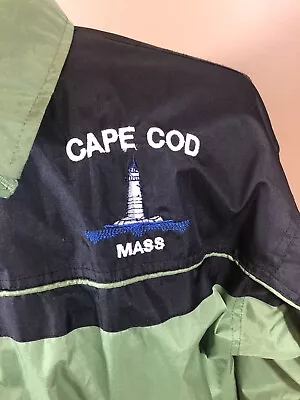 Cape Cod Raincoat Mens S Zip Up Massachusetts Green Black Mesh Richies Sports • $29.99