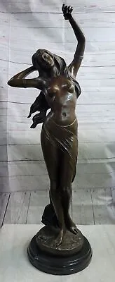 Huge Handcrafted Nude Goddess Venus Genuine Solid Bronze Sculpture By Moreau Art • $1099.50