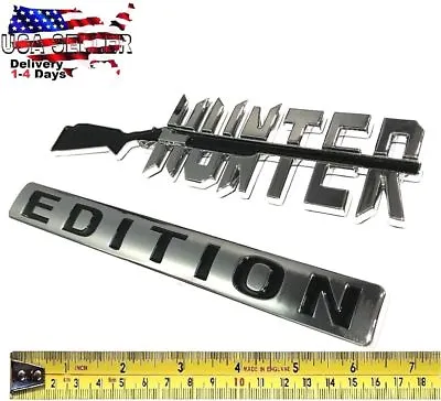 HUNTER EDITION Emblem HIGH QUALITY Car Truck Logo Decal SUV SIGN Bumper Badge • $23.99