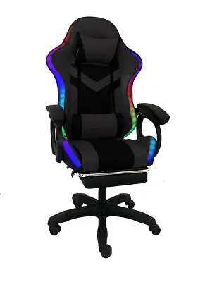 LED Gaming Chair PU Leather Office Computer Chair Executive Racing • $119