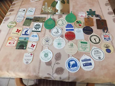 Vintage 30+ Bag Tags From Around World Some Are Very Rare • $7.99