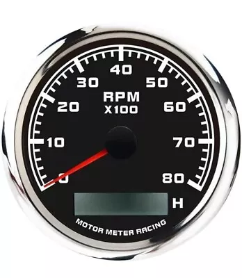 MOTOR METER RACING W Pro 85mm 3-3/8  Tachometer 6000 RPM With 6000 RPM Black  • $44.99