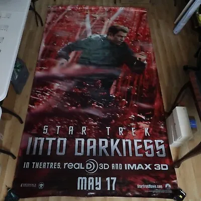 Movie Theater Poster Vinyl Banner Star Trek Into Darkness 104 X57.5  • $99.99