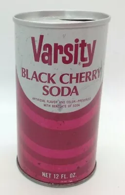 Vintage Varsity Black Cherry Soda Can Pull Tab Steel Can • $5