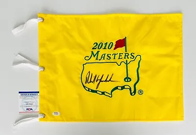 Phil Mickelson Signed 2010 Masters Pin Flag Psa Coa Al76345 • $999.95