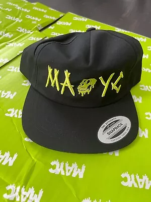 MAYC Scribble Logo Snapback Hat Mutant Ape Yacht Club Brand New Black Green • $29.89