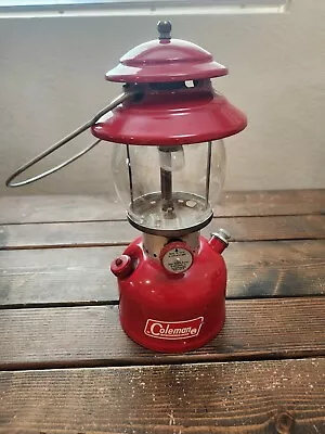 Vintage 1967 Coleman 200A Camp Lantern. Red. Single Mantle • $150