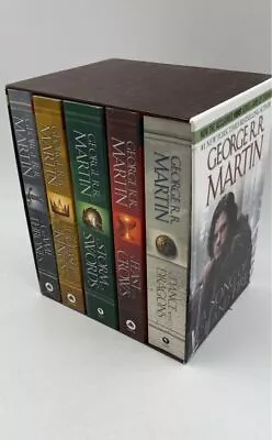 Game Of Thrones A Song Of Ice And Fire By George R.R. Martin Books 1-5 Box Set • $9.99