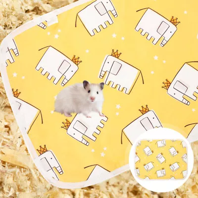 Washable Guinea Pig Pee Pad Cartoon Pattern Hamster Cage Liner Soft Cushion • £7.99