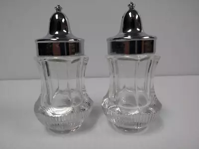 Vintage Fostoria Crystal Salt & Pepper Shakers NEW • $7.80