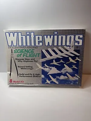 White Wings Science Of Flight 8 VTG Model Balsa Paper Airplanes 1993 NEW SEALED • $34.99