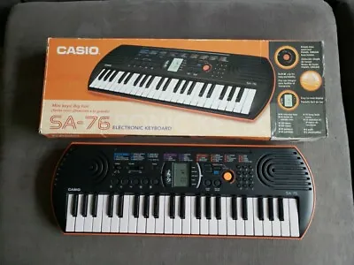 Casio SA-76 44-Key Mini Keyboard With 100 Tones 50 Rhythms- Working Fully Tested • $47.99