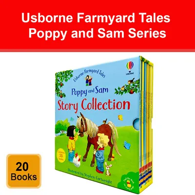 £24.75 • Buy Usborne Farmyard Tales Poppy And Sam Series 20 Books Collection Box Set NEW Pack