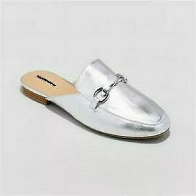 Womens Merona Kona Metallic Mules Shoes NWOB D22 • $14.99
