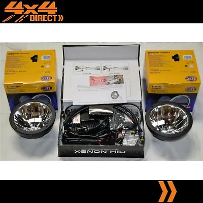 Hella Rallye Ff4000 Compact Black Driving Spot Lights W/ 100w Hid Conversion Kit • $870