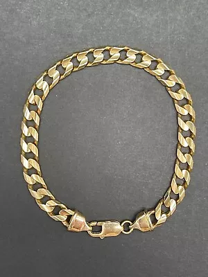 Mens 9ct Yellow Gold Curb Link Bracelet (Pre-Owned) • $1499