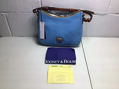 NWT Dooney & Bourke Sky Blue Pebble Grain Small Kiley Hobo Bag Purse 11 X9 X4  • $127.49