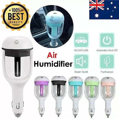 Mini Car Air Humidifier Diffuser Essential Oil Ultrasonic Aroma Mist Purifier • $21.99