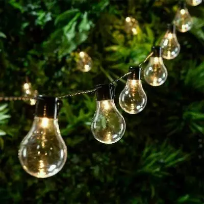 Retro Solar String Light Outdoor Garden LED Festoon Party Globe 20 Bulbs Lamp AU • $18.71