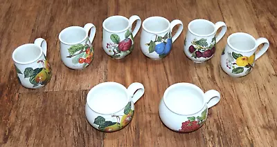 £29.99 • Buy Vintage Portmeirion Pomona Pottery Small Espresso Cups X 6 + 2 Further Cup