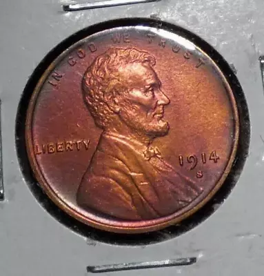 1914-S Lincoln Cent 1¢- Nice Coin • $173.50