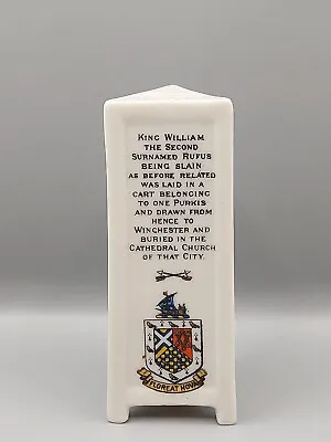 W.H. GOSS CRESTED MODEL OF KING WILLIAM II Death Monument  Stone - Floreat Hova • £5