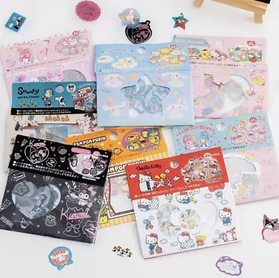 Kawaii Foiled Stickers Pack Japanese Design My Melody Cinnamoroll Kurmio 43pcs • £1.98