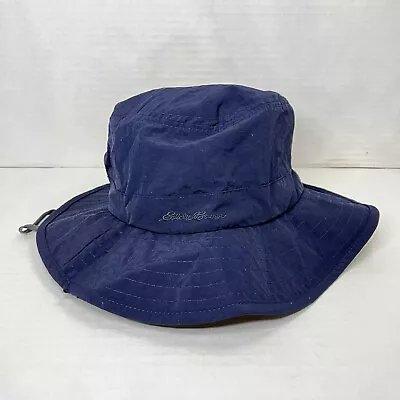 Eddie Bauer Exploration Sun Bucket Hat Storm Waterproof Hat Size L/LX Navy Blue • $19.95