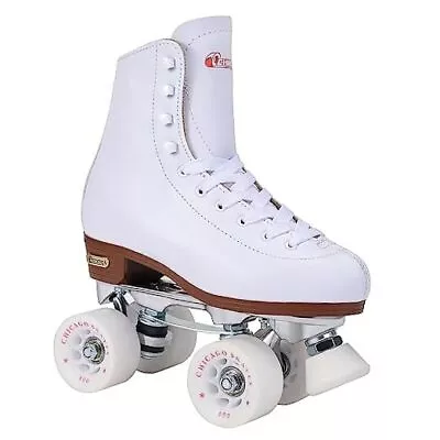  Skates Deluxe Leather Lined Rink Skate Ladies And Girls 7 • $92.81