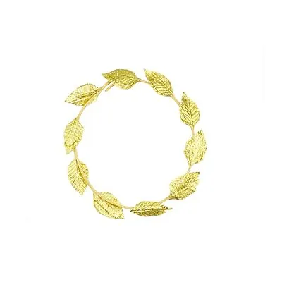 Gold Leaf Laurel Wreath Hairband  Greek Roman Headband For  Toga Fancy Party • £4.95