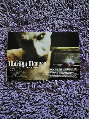 Tpgm53 Advert 5x8 Marilyn Manson : 'the Fight Song' Single • $7.39