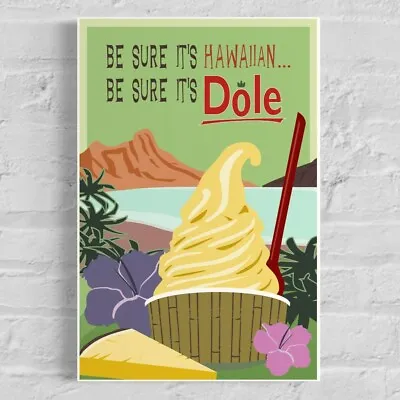 Disney Dole Whip- Polynesian Tiki Room Adventureland Poster Art • $18