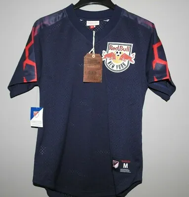 MLS Authentic Mitchell & Ness New York Red Bulls Soccer Jersey New Mens $90 • $49.99