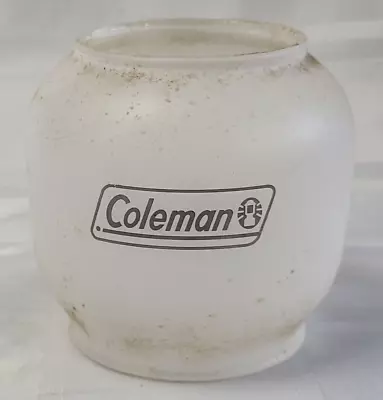 Coleman Lantern  Tiny Frosted Globe  3  Tall Canada Vintage • $19.99