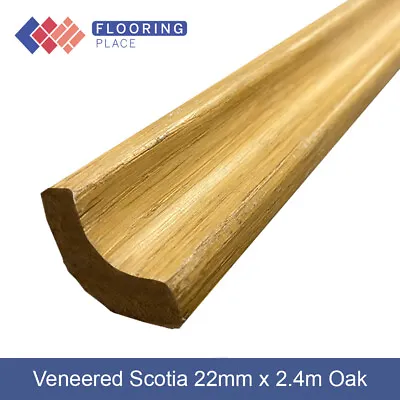 Superior Lacquered Oak Veneered Scotia/Beading - 22mm X 2.4m For Engineered Wood • £66.99