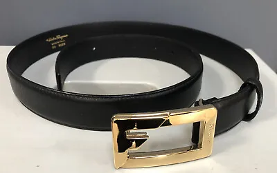 £149 • Buy New Mens Salvatore Ferragamo Black Leather Belt 34-38” Waist. Unworn