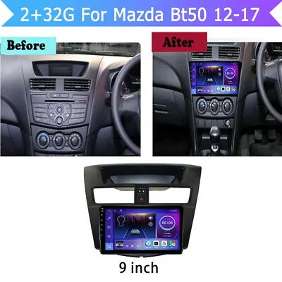 2+32G Car GPS BT Navi Radio Stereo Wifi Player For Mazda Bt50 2012-2017 • $489.79