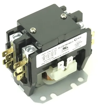 AIR CONDITIONING Definite Purpose Contactor 2 Pole FLA 40A RES-50A 240V Coil • $27.99