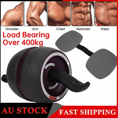 AB Abdominal Roller Wheel Fitness Waist Core Workout Exercise Wheel Gym Home • $19.99