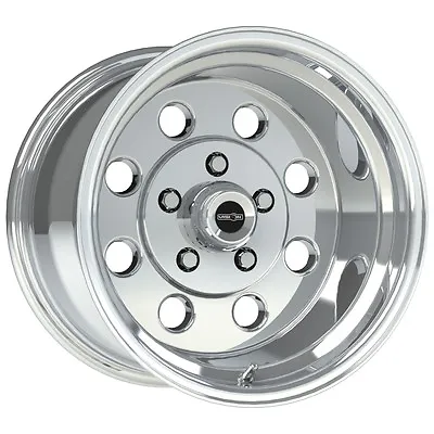 15X10 VISION SPORT LITE PRO DRAG POLISHED RACING WHEEL 5X4.75 4.5 BS 1pc NO WELD • $147.95