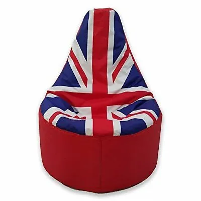 Bean Bag Union Jack Large Gamer Seat Beanbag Outdoor Gaming Garden Big Chair • £42.95