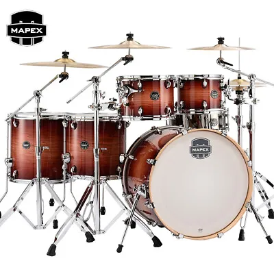 Mapex Armory Series 6pcs Studioease Drum Set Shell Pack Redwood Burst AR628SCRA • $1149