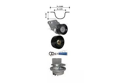 DAYCO TIMING BELT KIT INC WATER PUMP For HOLDEN BARINA 1.6 TK F16D3 05-11 • $280