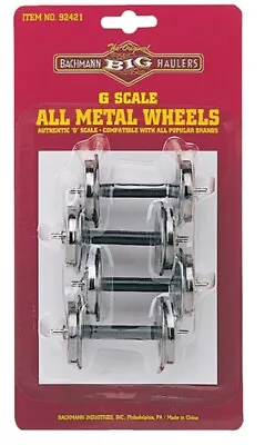 92421 Bachmann G Scale 31.0mm Standard Metal Wheel Set (4/Card) • £26.13