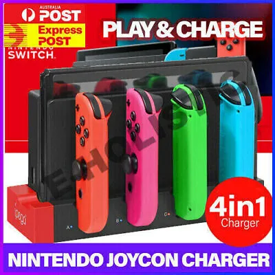 Joy Con Controller Charging Stand Dock Charger Nintendo Switch OLED Arceus • $22.95