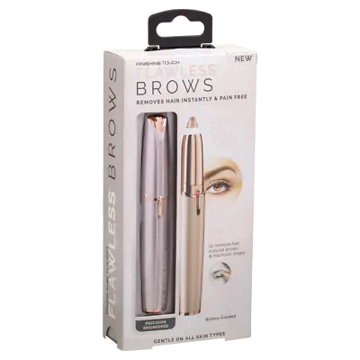 Finishing Touch Flawless Brows Gen. 2 - Blush 18K Gold Plated Built-in LED Light • $28.87