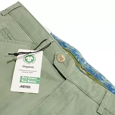 Meyer NWD Cotton Blend Chicago Chinos / Casual Pants Size 50 (34 US) In Green • $99.99